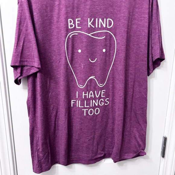 Cute Funny Dental Hygiene Assistant Tooth T Shirt Women’s Plus Size 2XL - Picture 4 of 7